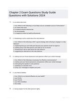 Chapter 2 Exam Questions Study Guide Questions with Solutions 2024