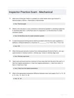 Inspector Practice Exam - Mechanical