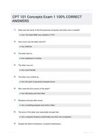 CPT 101 Concepts Exam 1 100% CORRECT ANSWERS