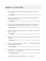 Biochem - 1st Year 2024