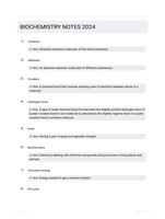 BIOCHEMISTRY NOTES 2024
