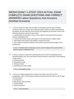 NR304 EXAM 1 LATEST 2024 ACTUAL EXAM COMPLETE EXAM QUESTIONS AND CORRECT ANSWERS Latest   Questions And Answers (Verified Answers)