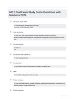 6011 final Exam Study Guide Questions with Solutions 2024