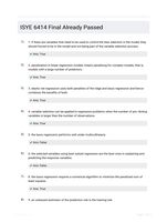 ISYE 6414 Final Already Passed