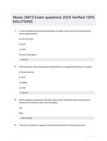 Music 2MT3 Exam questions 2024 Verified 100% SOLUTIONS