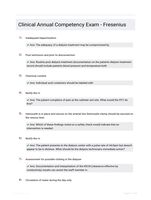 Clinical Annual Competency Exam - Fresenius