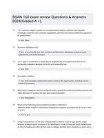 BSAN 160 exam review Questions & Answers 2024(Graded A +).