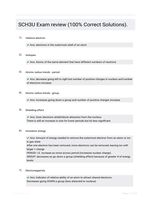 SCH3U Exam review (100% Correct Solutions).