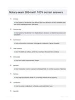 Notary exam 2024 with 100% correct answers