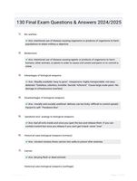 130 Final Exam Questions & Answers 2024/2025