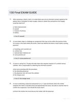 130 Final EXAM GUIDE