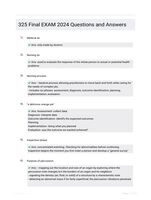 325 Final EXAM 2024 Questions and Answers